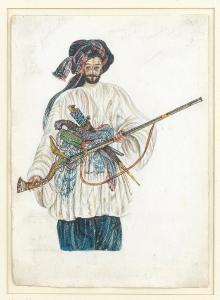 RATTRAY James 1818-1854,Mir Alam, a Koh-i-stan Afghan bandit, heavily arme,1847,Bonhams 2021-10-25