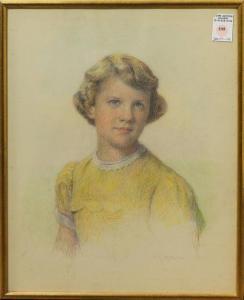 RATZKA Arthur Ludwig 1869-1958,Portrait of a Girl,Clars Auction Gallery US 2020-09-12