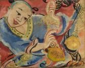 RAUBE GORCHILINA MARIA 1900-1979,Tea Ceremony in Krylatskoye,1938,Shapiro Auctions US 2016-10-30