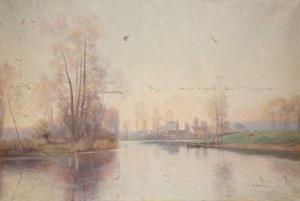 RAUBELLE,Bords de rivière,1897,Aguttes FR 2011-10-24