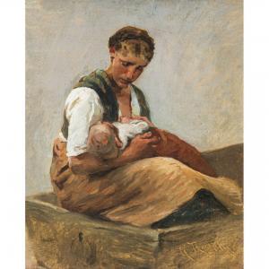 RAUPP Karl 1837-1918,Mutter mit Kind,Neumeister DE 2023-12-06