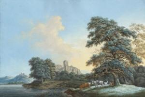 RAUSCHER JOHANN ALBRECHT FRIEDRICH 1754-1808,A pair of landscapes with ruins and re,Bruun Rasmussen 2020-09-15