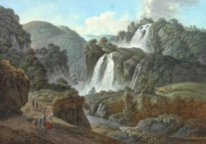 RAUSCHER JOHANN ALBRECHT FRIEDRICH,Two mountainous river landscapes,1794,Bruun Rasmussen 2020-09-15
