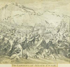 RAVENET Simon Francois I 1706-1774,The Landing of Julius Caesar,Rosebery's GB 2022-08-18