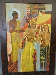 RAVENZWAMY T.V,Three Balinese women,Crow's Auction Gallery GB 2016-12-07