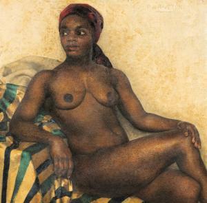 RAVETON de Pierre Edouard 1900-1900,LE MODÈLE AFRICAIN,1936,Sotheby's GB 2019-10-16