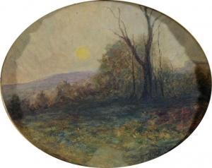 RAVIER Francois Auguste 1814-1895,Paysage, soleil levant,Deburaux & Associ FR 2014-12-14