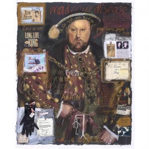 RAVIZZA Barbara 1941,Conversation Piece #7 - Henry VIII after Holbe,1997,Clars Auction Gallery 2023-04-14