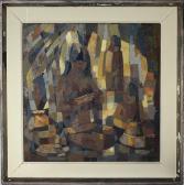 RAWITA OSTROWSKI Peter 1902,Abstract, indigenous Peruvian mother with childr,1962,CRN Auctions 2018-01-14