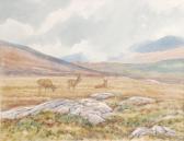 RAWLING Brian 1931,Stags in landscapes,1931,Dreweatt-Neate GB 2012-02-15