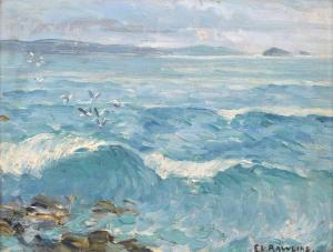 RAWLINS Ethel Louise 1880-1940,Coastal scene,Peter Wilson GB 2023-04-06