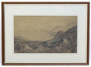 RAWSON M.,A rural village and lake scene in the mountains, N,Claydon Auctioneers 2021-12-29