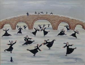 RAYMOND Mary,Nuns skating,20th century,Bellmans Fine Art Auctioneers GB 2020-01-18
