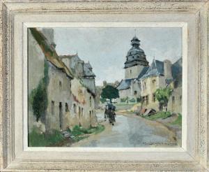 RAYMOND Maurice 1912,Straßenszene in Le Faouet #Bretagne#,Allgauer DE 2017-07-05