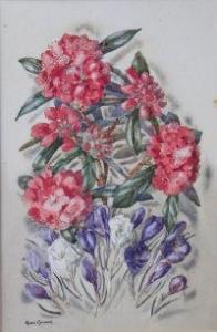 RAYNER GWEN,Rhododendrons and crocuses,David Lay GB 2011-01-13