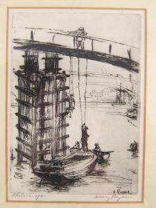 RAYNER Henry 1902-1957,Chelsea Bridge,Hampstead GB 2013-10-17