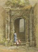 RAYNER Louise Ingram 1832-1924,mother and children before a stone gateway,Denhams GB 2018-10-10