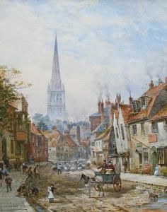 RAYNER Louise Ingram 1832-1924,St Ann Street, Salisbury,Woolley & Wallis GB 2024-03-06