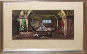 RAYNER Samuel A 1820-1874,Knole Gallery, Sevenoaks,Keys GB 2020-08-28
