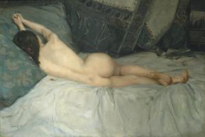 RAYNOLT Antoine 1874,Femme nue endormie,1897,Bonhams GB 2015-06-09