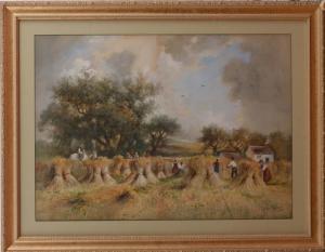 RAYNOR Arthur 1800-1800,Harvest Scene,1885,Stair Galleries US 2011-11-04