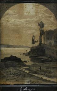 RAYPER Ernesto 1840-1873,Lago all'imbrunire,1865,Meeting Art IT 2023-10-21