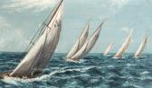 RAZANHE,Cinq yachts en régate,1934,Neret-Minet FR 2017-05-05