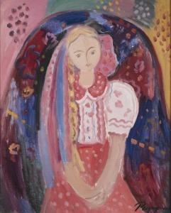 RAZGOULINE Victor 1948,La fillette vêtue en rose,1993,Artprecium FR 2019-10-03