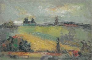 RAZGOUR Yehuda 1914-1979,Paysage,1960,Boisgirard & Associés FR 2009-06-10