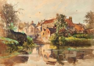 READ EADIE J,Backwater view of a town,1882,Bloomsbury London GB 2010-01-21