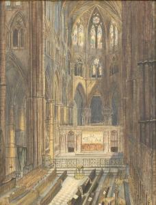 READ Samuel 1816-1883,The East End of Westminster Abbey,1868,Sworders GB 2020-12-15
