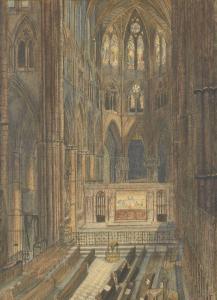 READ Samuel 1798-1883,View of the east end of Westminster Abbey,1868,Rosebery's GB 2022-11-16