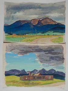 READIO Wilfred A 1895-1961,Mountainous Landscapes,Rachel Davis US 2015-06-13