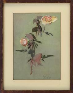 reasoner Gladys Thayer 1886-1945,Still life of roses,1903,Eldred's US 2019-10-17