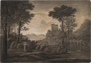 REBELL Josef 1787-1828,Arkadische Landschaft mit Tobias und dem Engel,Galerie Bassenge DE 2023-06-09