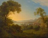 REBELL Josef 1787-1828,Landscape with Lake Como and figures,1811,Galerie Koller CH 2019-09-27
