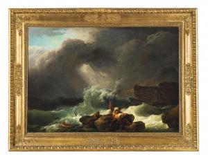 REBELL Joseph 1787-1828,Rettung der Schiffbrüchigen an der Küste,Palais Dorotheum AT 2023-04-13
