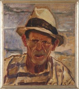 REBELO Domingos 1891-1975,Retrato Pescador,1930,Veritas Leiloes PT 2023-07-19