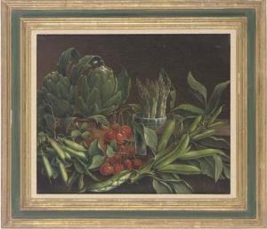 REBOUL L 1913,Cherries, asparagus, artichoke hearts and broad be,Christie's GB 2006-11-02