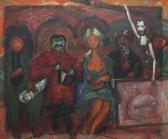 Rechensky Pavel Ivanovich 1924-1999,Who? (from series 'On the roads of truth),1987,Matsa 2018-01-18