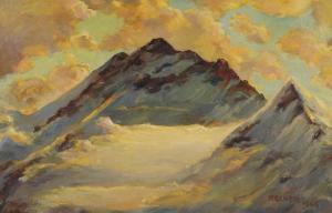 RECHER Peter Emil 1879-1948,Abend auf Jungfraujoch,1946,Wendl DE 2016-10-20