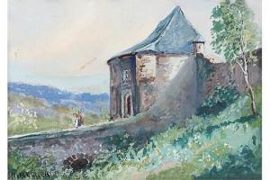 RECKER Heinrich 1862-1932,Torbau auf Burg Reifferscheid,Engel DE 2015-11-28