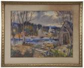 REDDIE McIvor 1864-1931,New England Inlet,Brunk Auctions US 2014-03-15