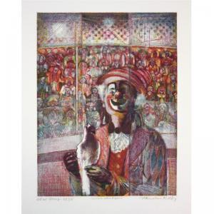REDDY Krishna 1925-2018,CLOWN WITH PIGEON,1985,Sotheby's GB 2007-07-17