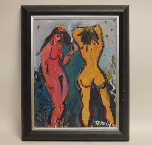 REDEIN Alexander 1912-1990,2 standing modernist nude figures,Hood Bill & Sons US 2017-08-15
