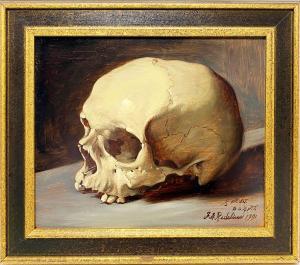 REDELIUS Frank Harrison 1925-2011,skull,1991,CRN Auctions US 2020-09-20