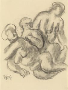 Reder Bernard 1897-1963,Group of 7 pencil figure,1937,Swann Galleries US 2019-06-13