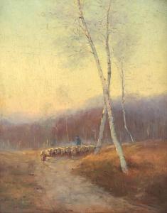 REDFIELD Edward Willis 1869-1965,Leading the Cattle,1891,Freeman US 2023-12-03