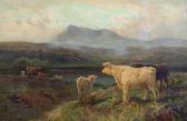 REDGATE Arthur William 1860-1906,highland cattle beside a loch,Bonhams GB 2005-10-24