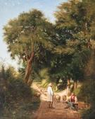 REDGRAVE Richard 1804-1888,Trees forming a Copse with shepherd and sheep and ,Rosebery's 2018-09-08